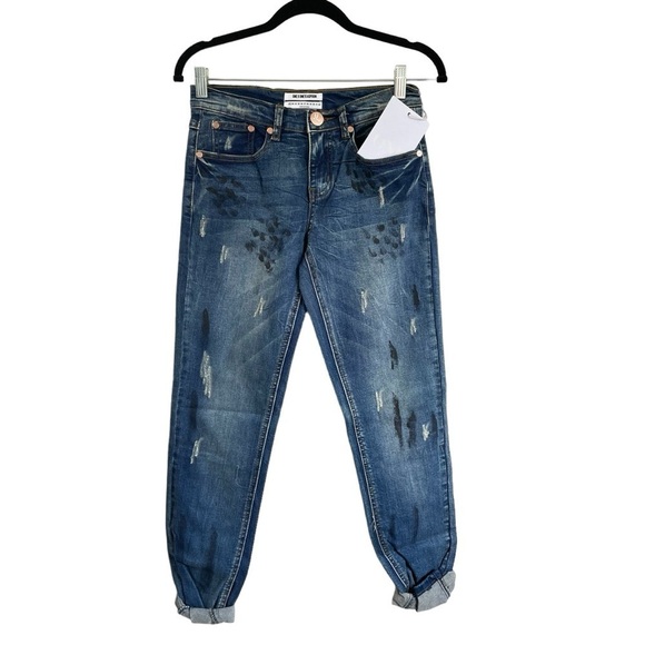 One X One Teaspoon Blue Marine Awesome Baggie Jean Style 17001H Size 22 NWT - Picture 1 of 12